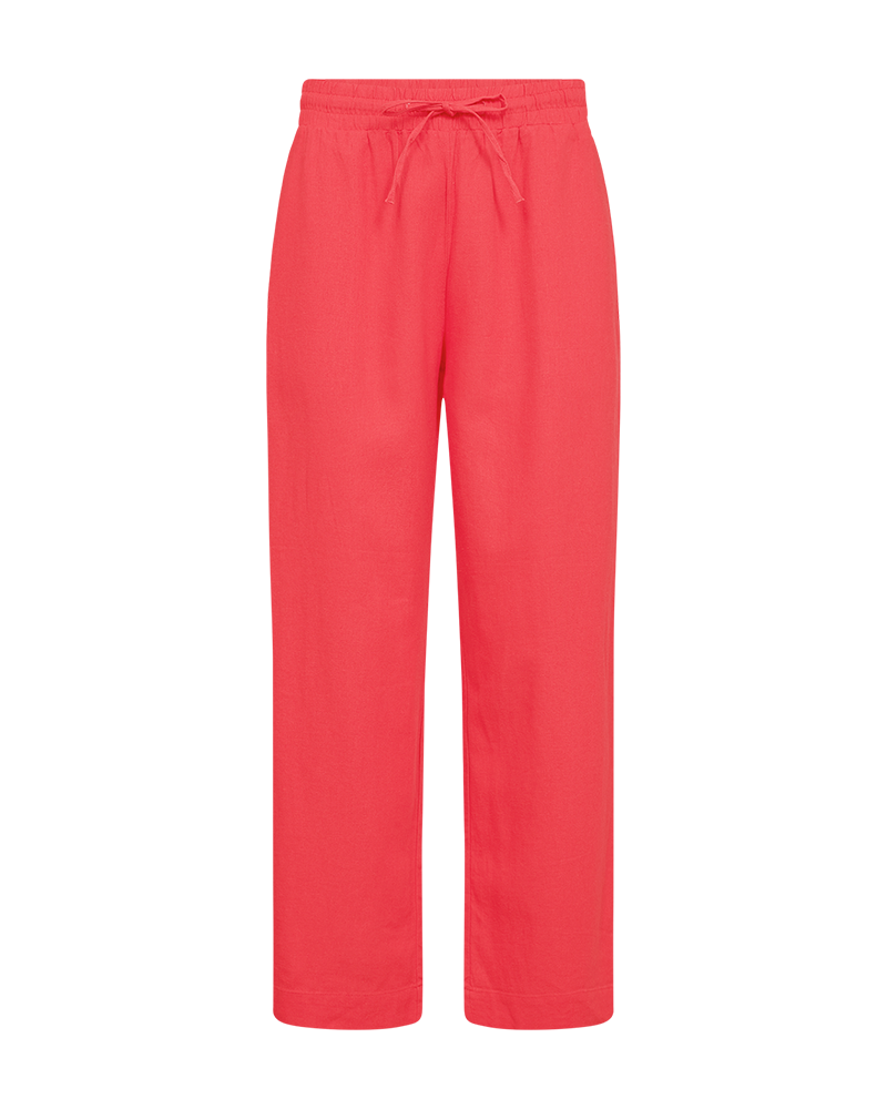 FQLAVA - LINEN ANKEL PANTS - RED