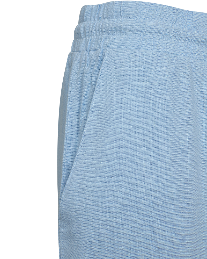 FQLAVA - LINEN ANKLE PANTS - BLUE
