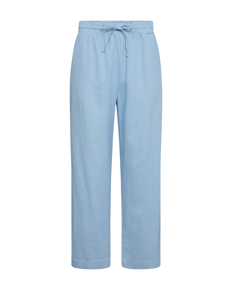 FQLAVA - LINEN ANKLE PANTS - BLUE