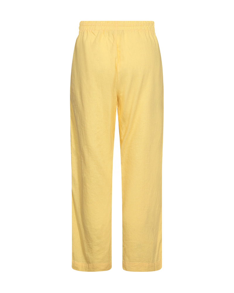FQLAVA - LINEN ANKLE PANTS - YELLOW