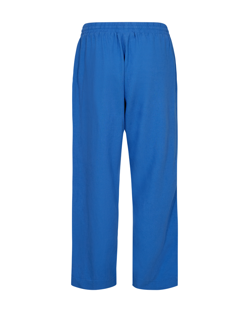 FQLAVA - LINEN ANKLE PANTS - BLUE