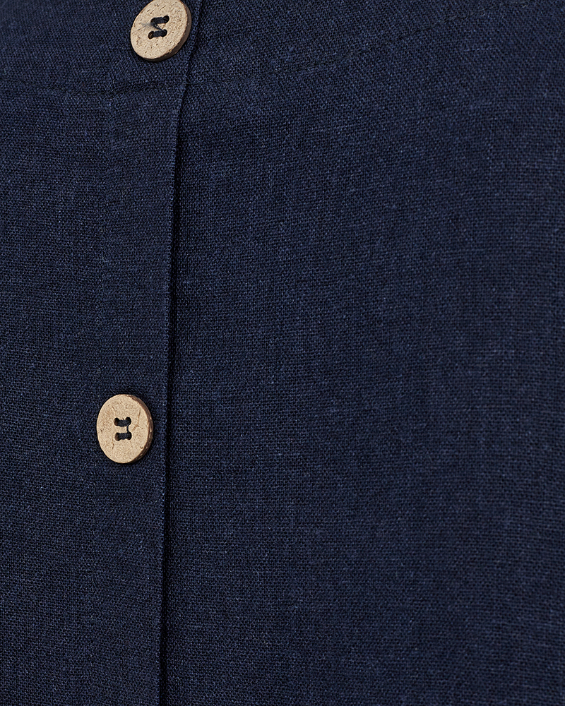 FQLAVA - LINEN DRESS - BLUE