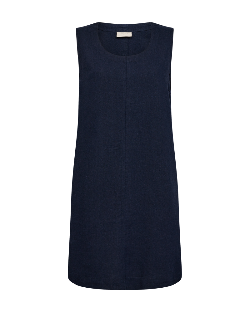 FQLAVA - LINEN DRESS - BLUE