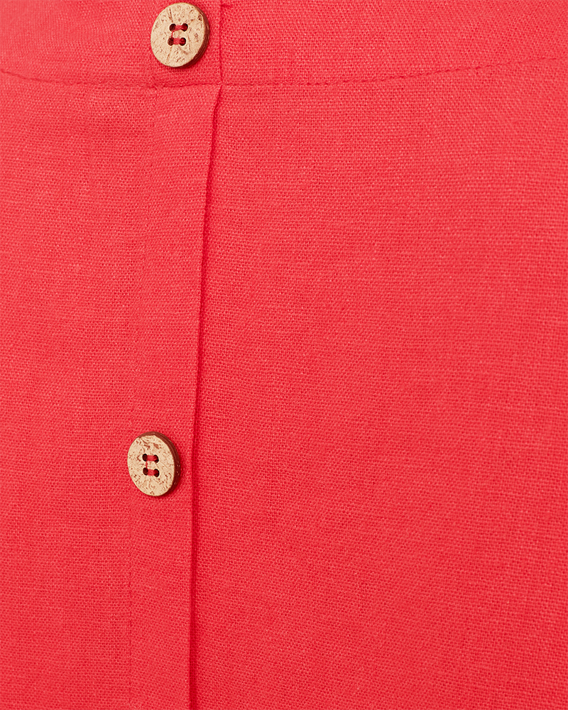 FQLAVA - LINEN DRESS - RED