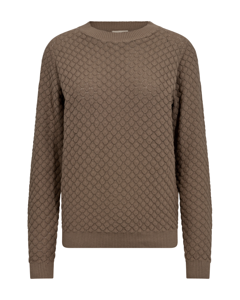 FQDODO - KNITTED PULLOVER - BROWN