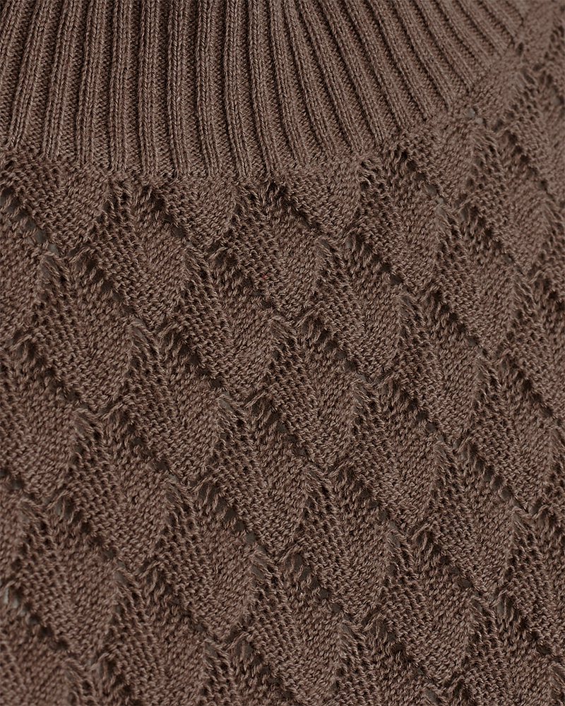 FQDODO - KNITTED PULLOVER - BROWN