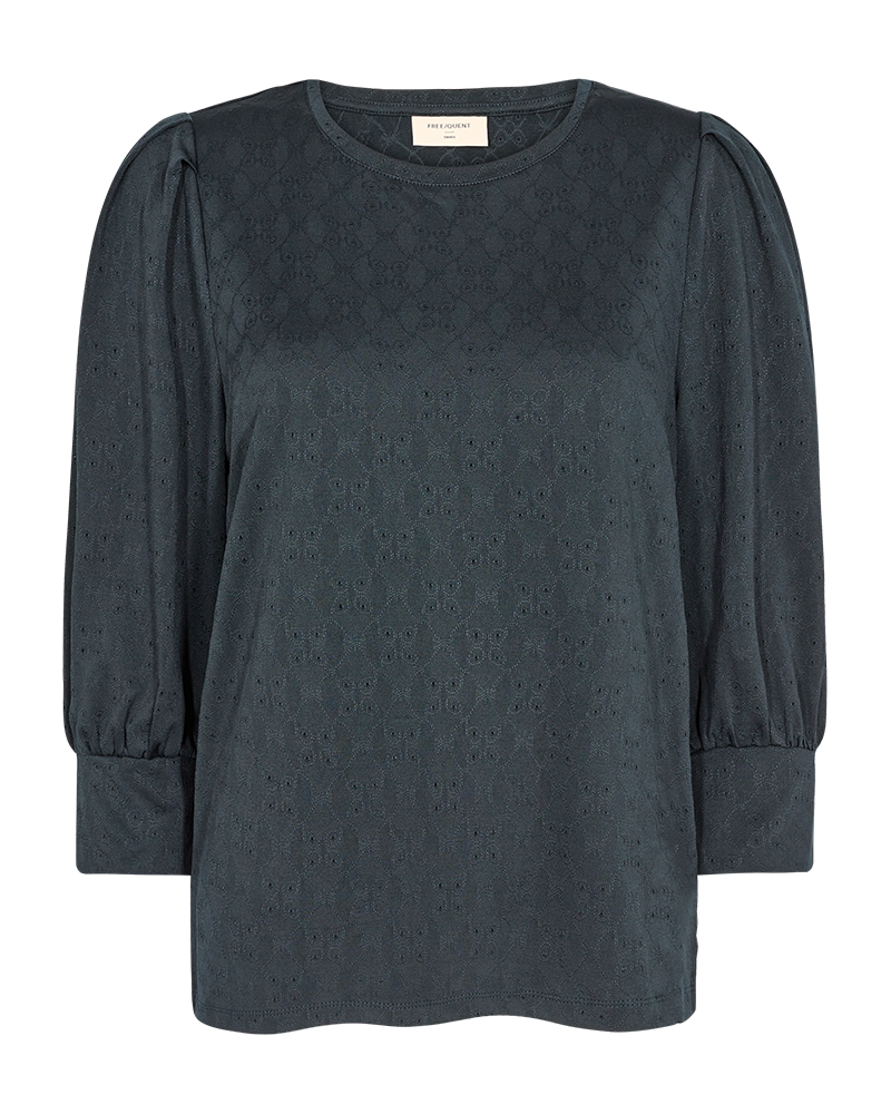 FQBLOND - BLOUSE WITH BALLOON SLEEVES - BLUE