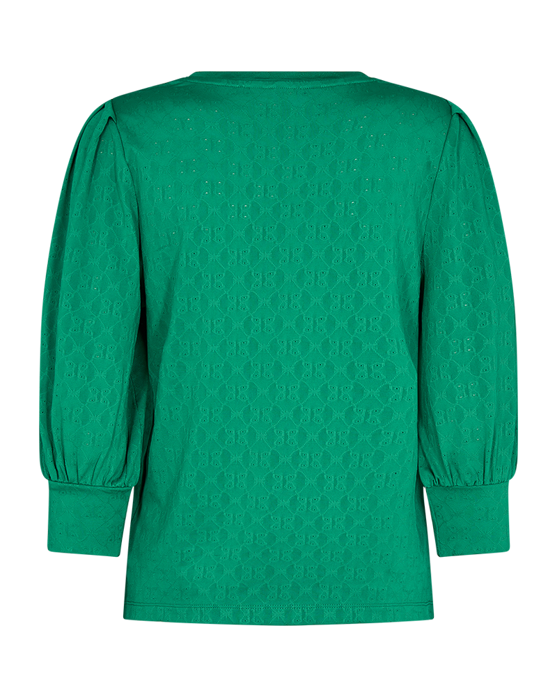 FQBLOND - BLOUSE WITH BALLOON SLEEVES - GREEN