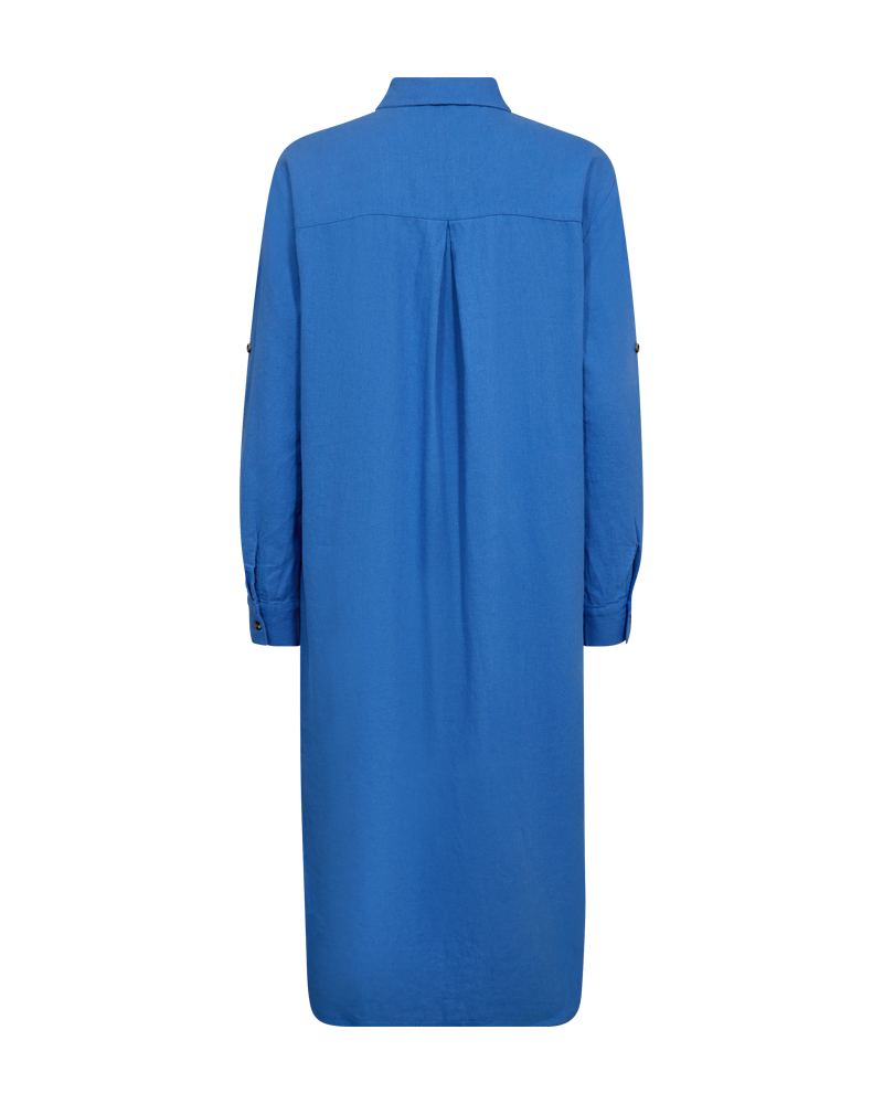 FQLAVA - LINEN SHIRT DRESS - BLUE