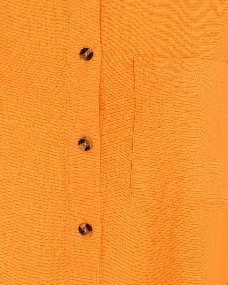 FQLAVA - LINEN SHIRT - ORANGE