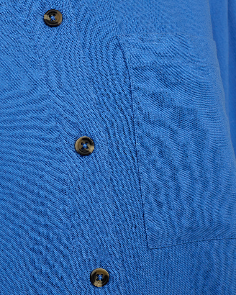 FQLAVA - LINEN SHIRT - BLUE