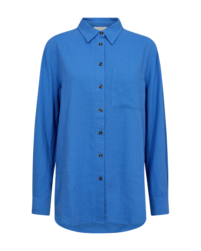FQLAVA - LINEN SHIRT - BLUE