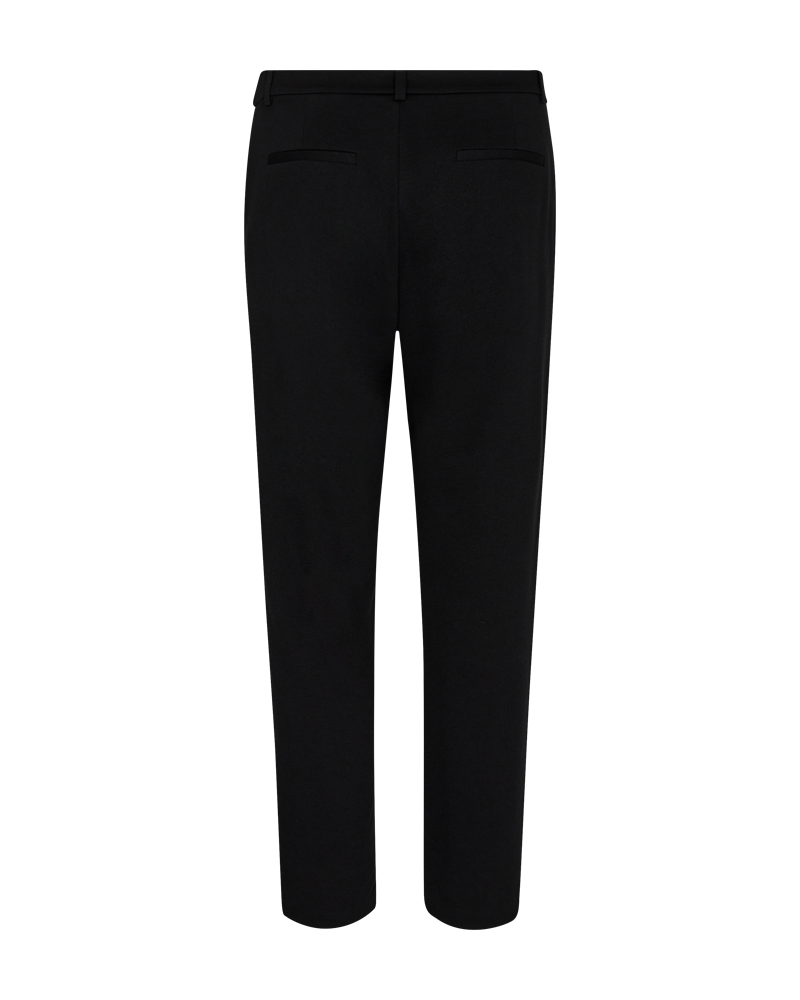 FQNANNI - ANKLEPANTS WITH STRUCTURE - BLACK