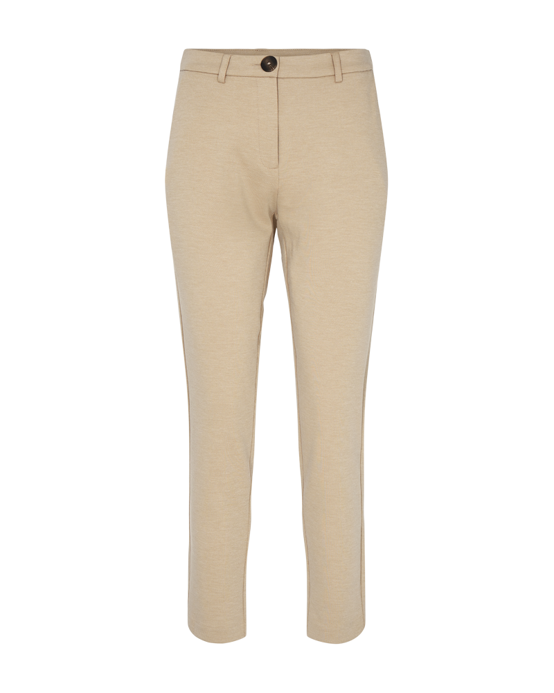 FQNANNI - ANKLEPANTS WITH STRUCTURE - BEIGE