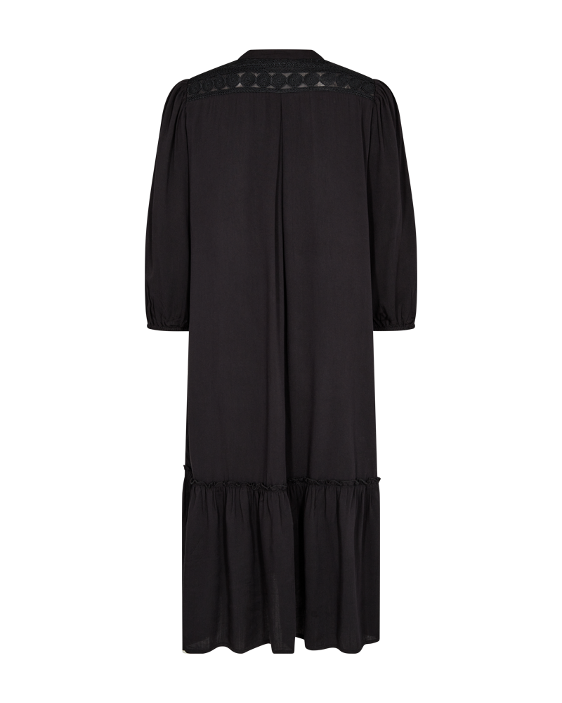 FQCILLIE - DRESS WITH LACES - BLACK