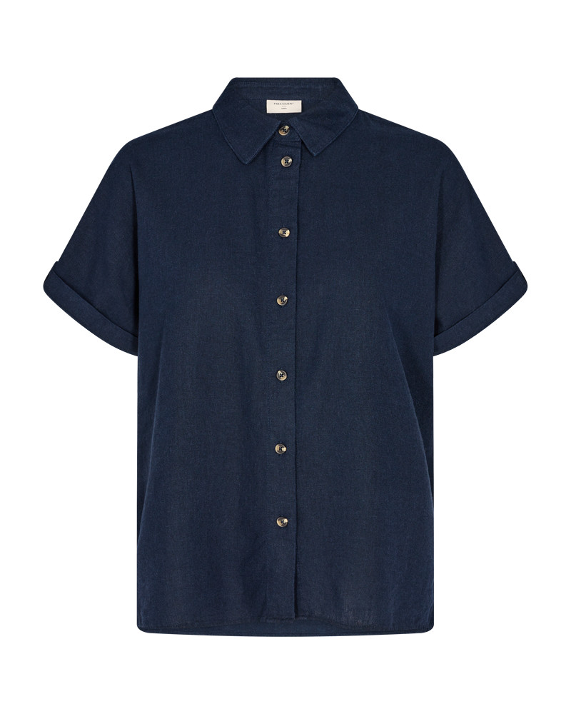Fqlava - linnen shirt - blauw