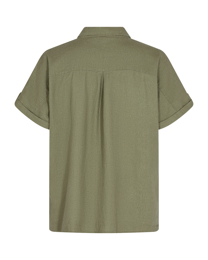 Fqlava - linnen shirt - groen