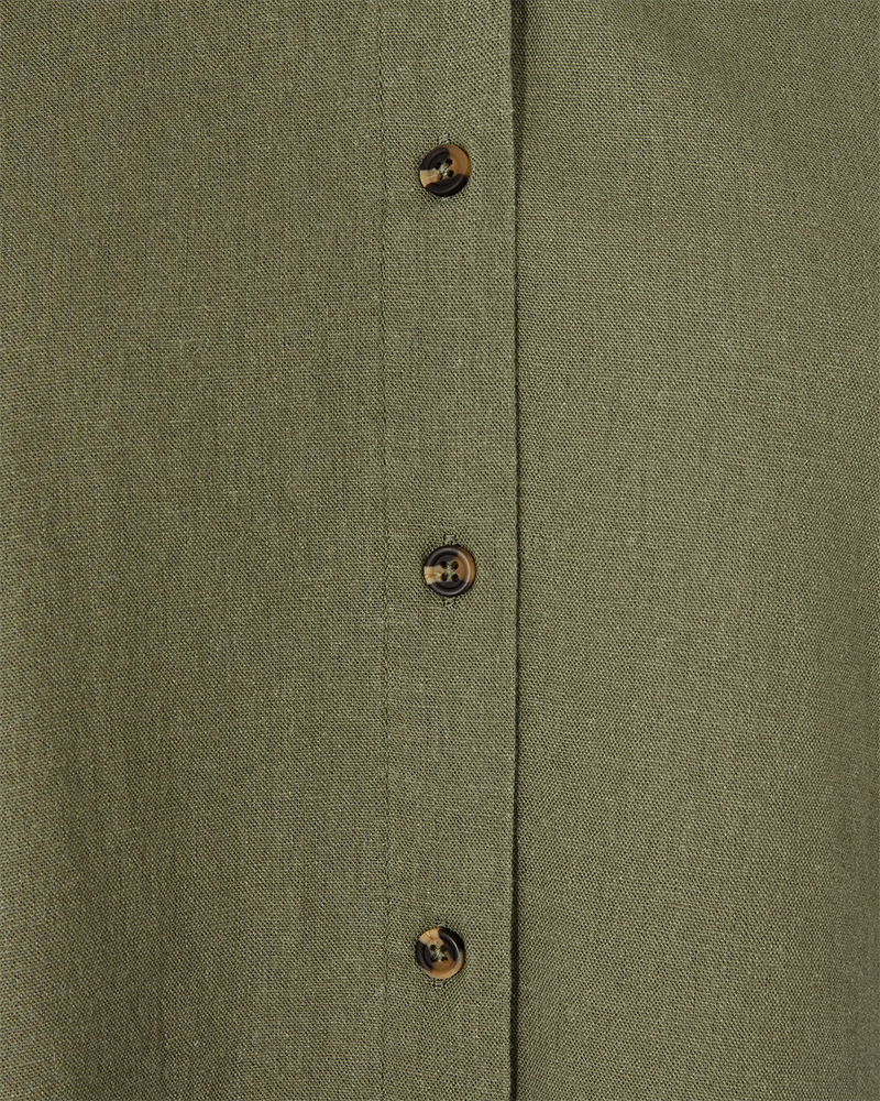 Fqlava - linnen shirt - groen