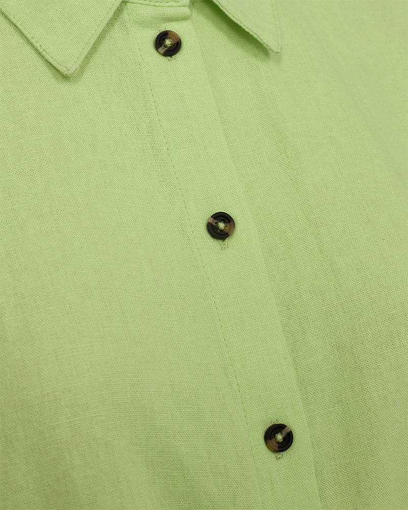 FQLAVA - LINEN SHIRT - GREEN