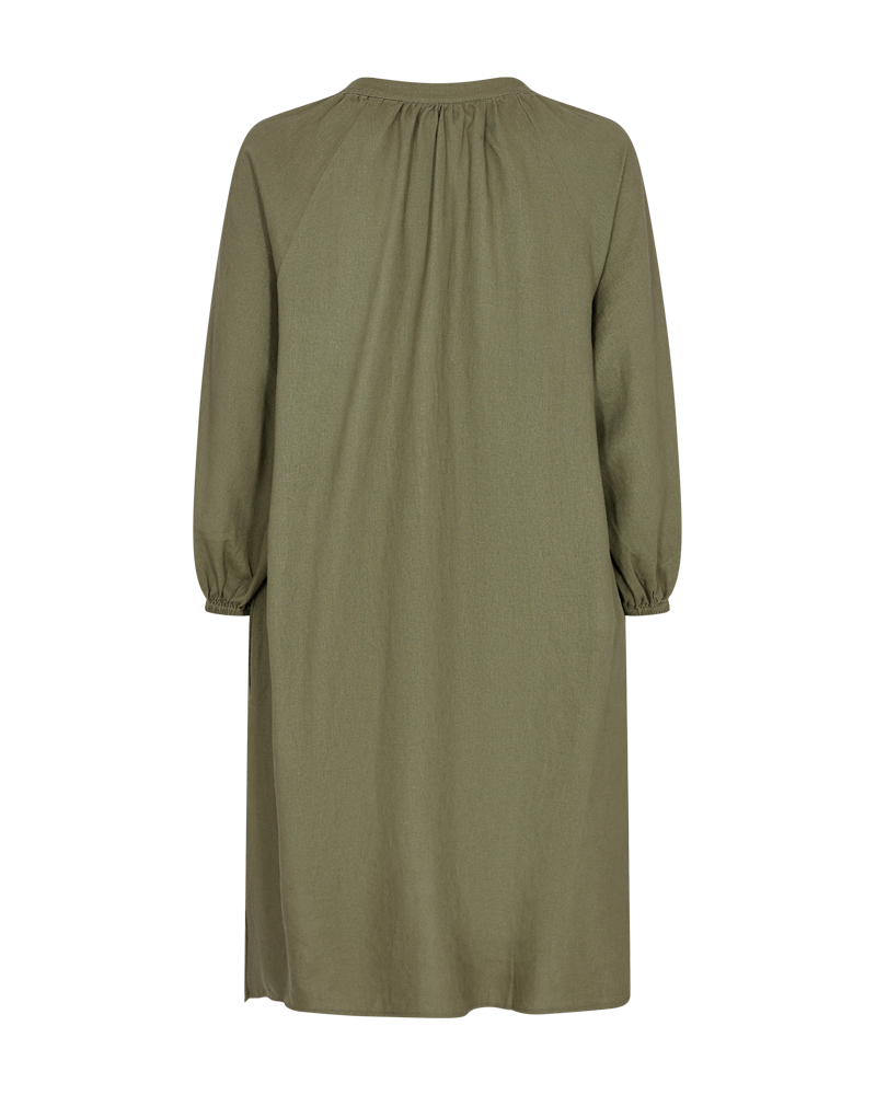 FQLAVA - LINEN KAFTAN DRESS - GREEN