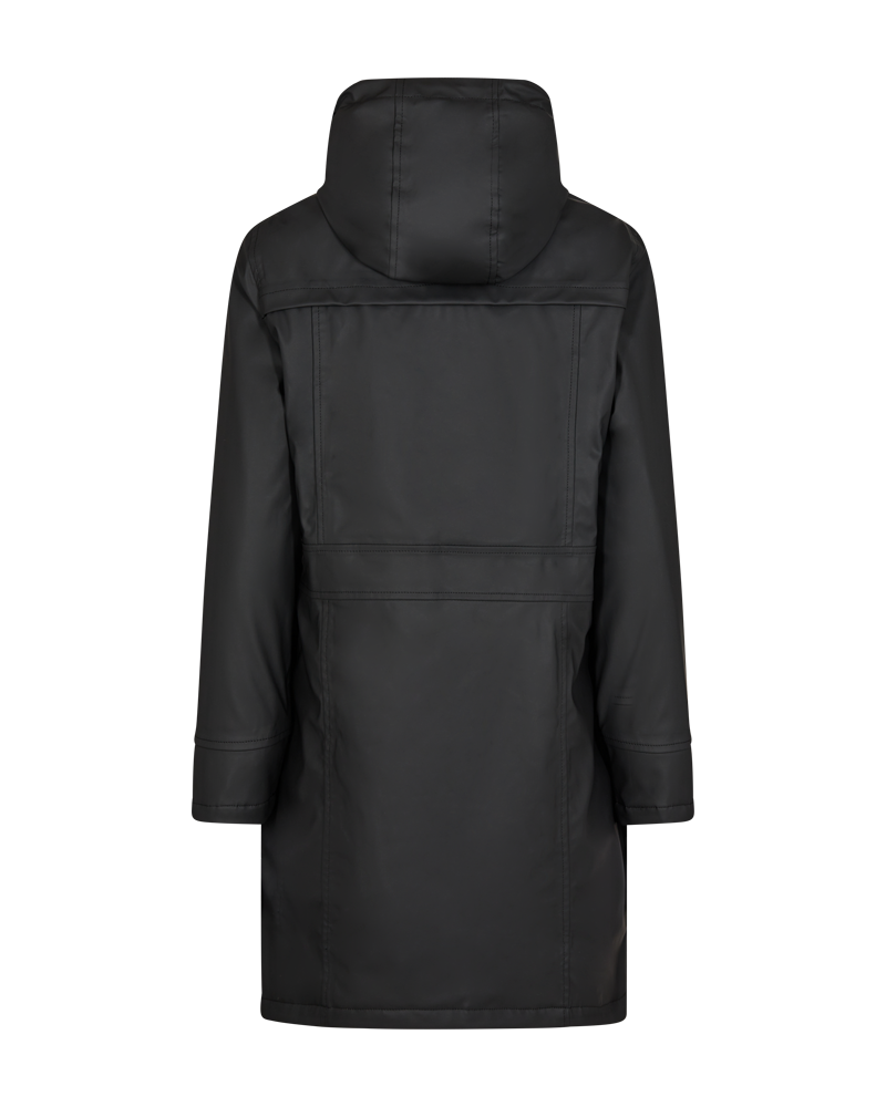 FQRAIN - WATER-REPELLENT RAIN JACKET - BLACK