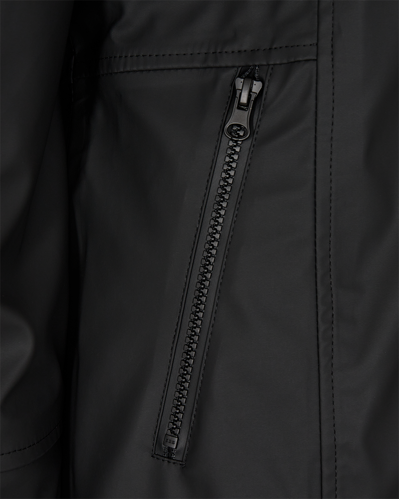 FQRAIN - WATER-REPELLENT RAIN JACKET - BLACK