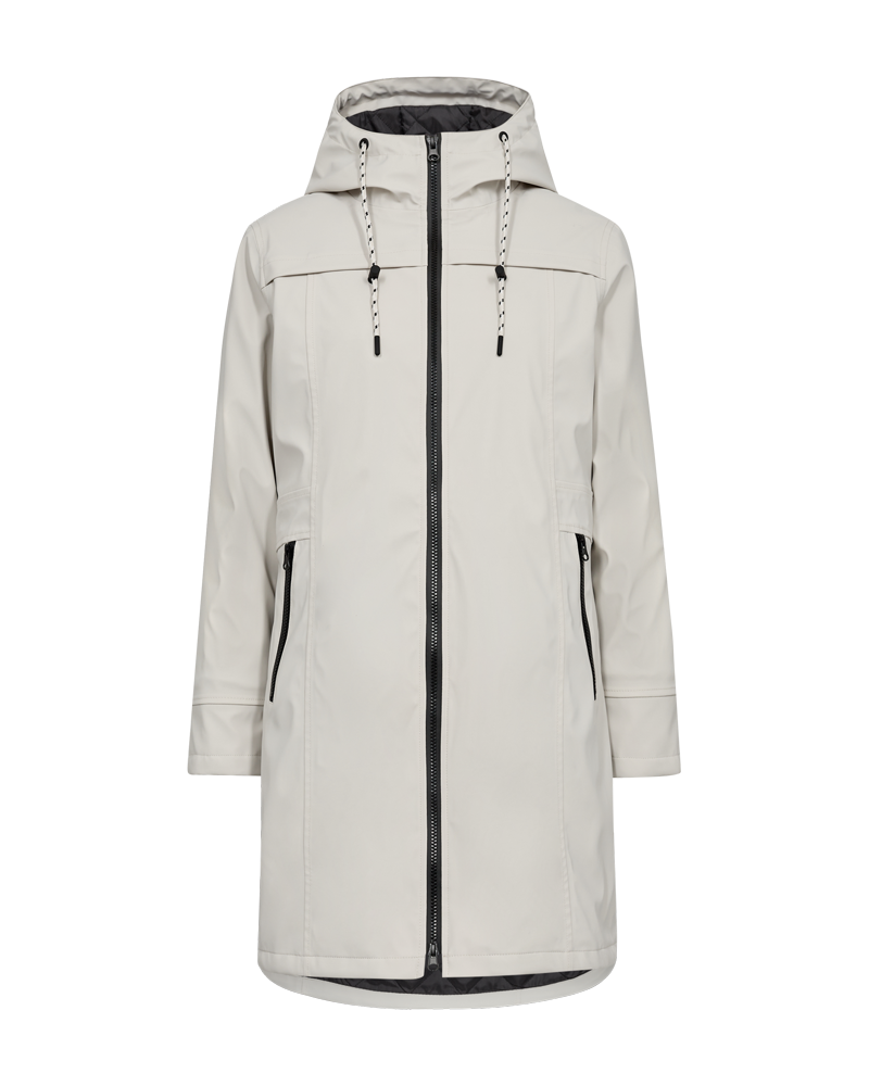 FQRAIN - WATER-REPELLENT RAIN JACKET - BEIGE