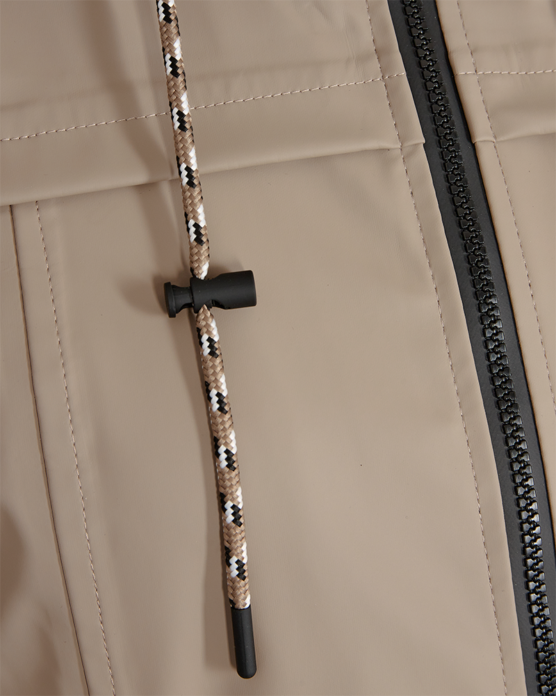 FQRAIN - WATER-REPELLENT RAIN JACKET - BROWN
