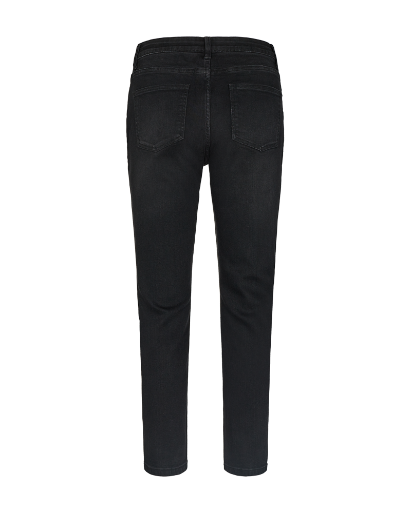 FQJANE  -  DENIM PANTS - BLACK