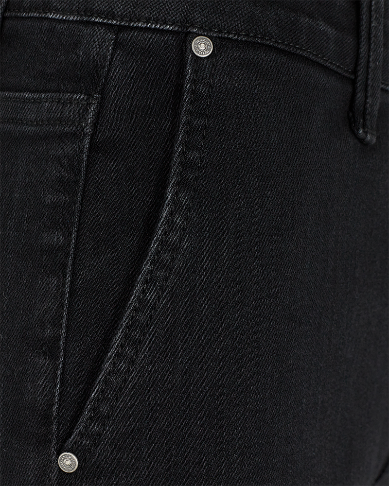 FQJANE  -  DENIM PANTS - BLACK