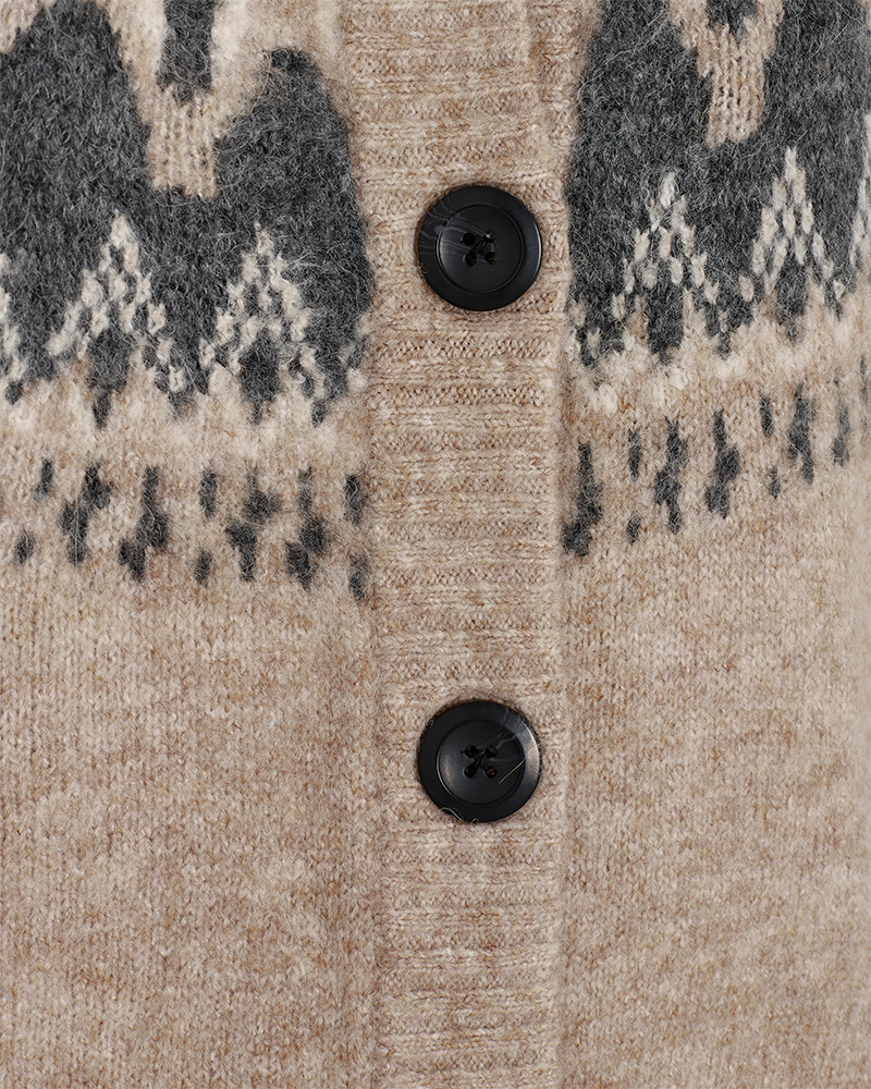 FQMERLA-CARDIGAN - BEIGE