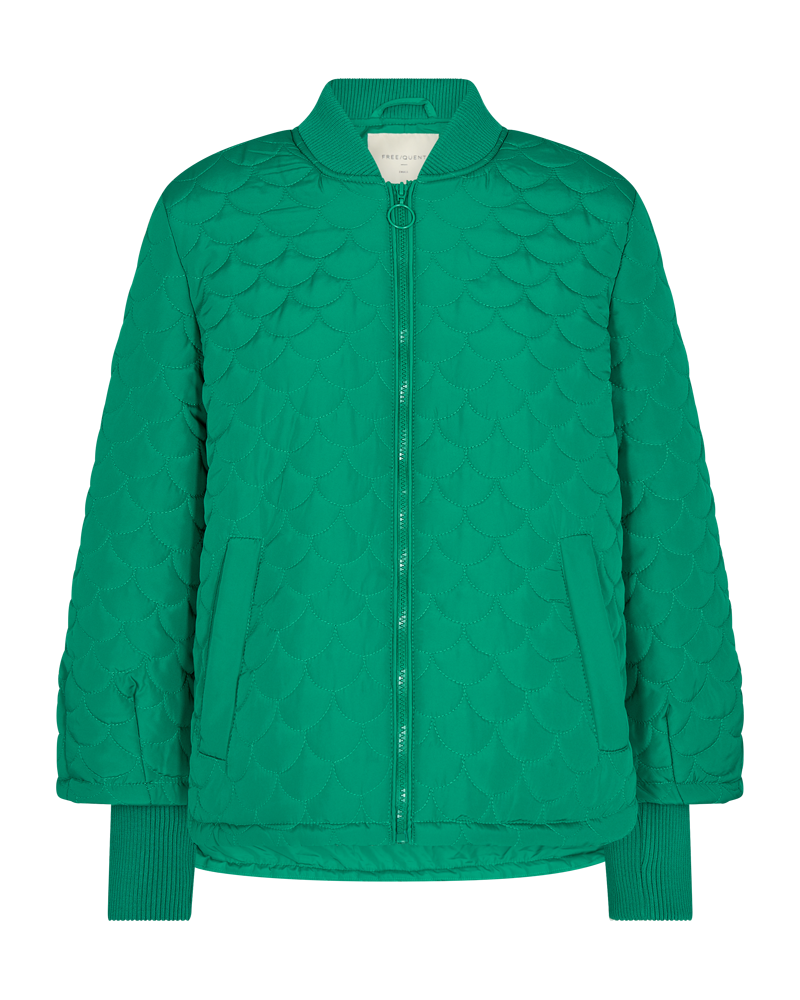 FQBINGO - JACKET WITH BALLON SLEEVES - GREEN