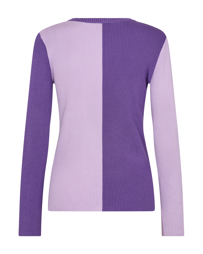 FQKATIE - BLOUSE IN CONTRASTING COLORS - PURPLE