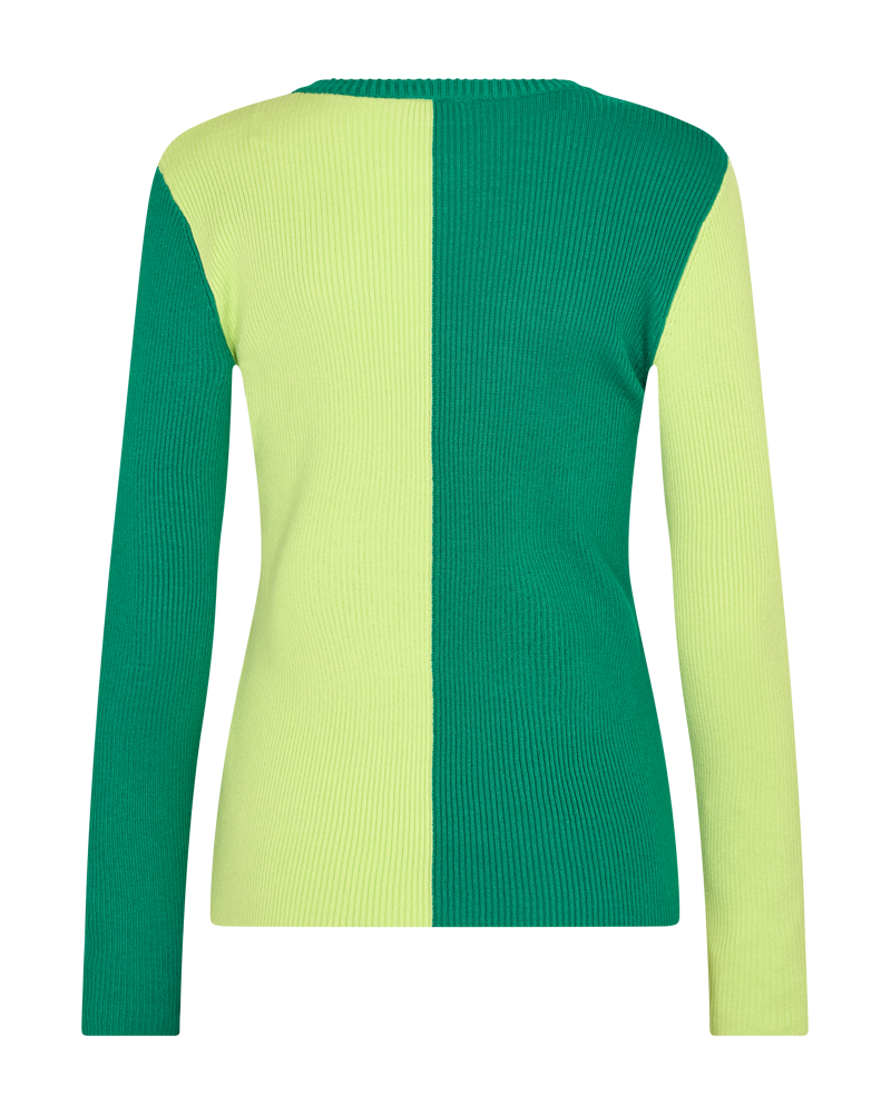 FQKATIE - BLOUSE IN CONTRASTING COLORS - GREEN