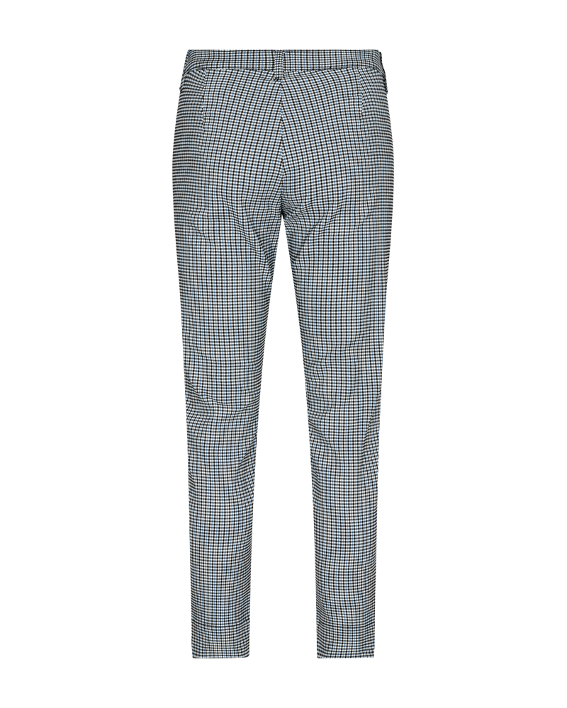 FQREX - PANTS WITH A CHEDKED PRINT - BLUE