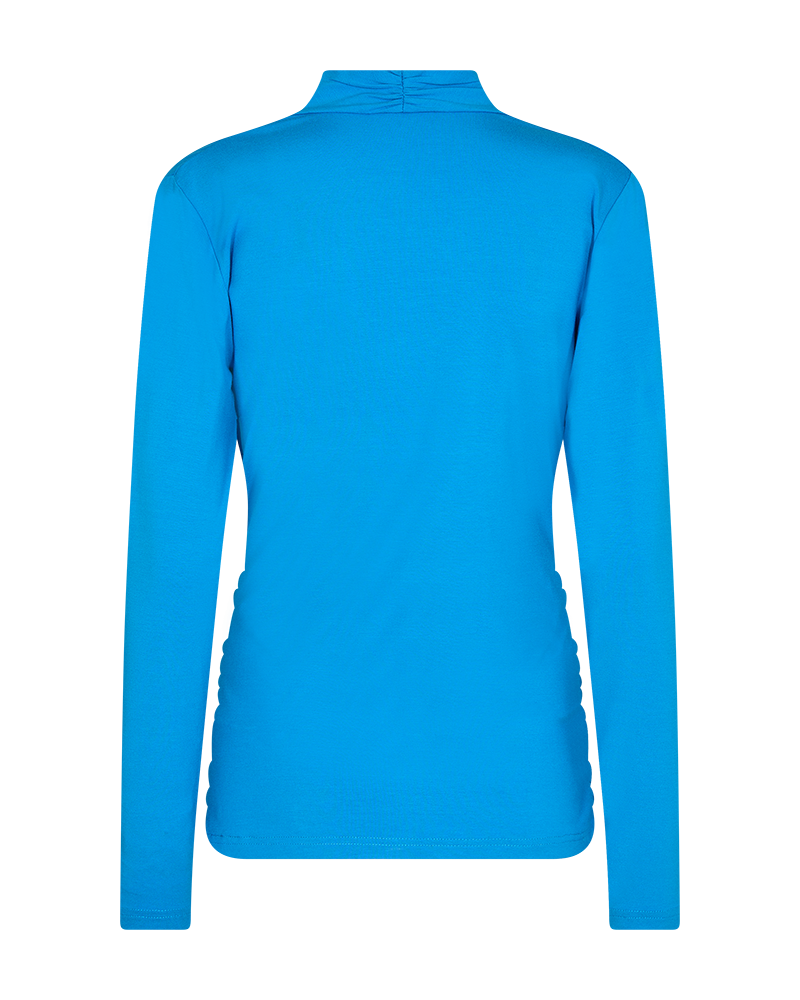 FQYVES - BLOUSE WITH A WRAP EFFECT - BLUE