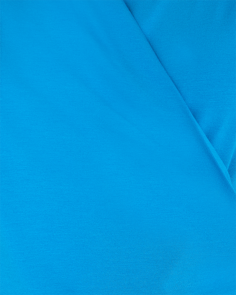 FQYVES - BLOUSE WITH A WRAP EFFECT - BLUE