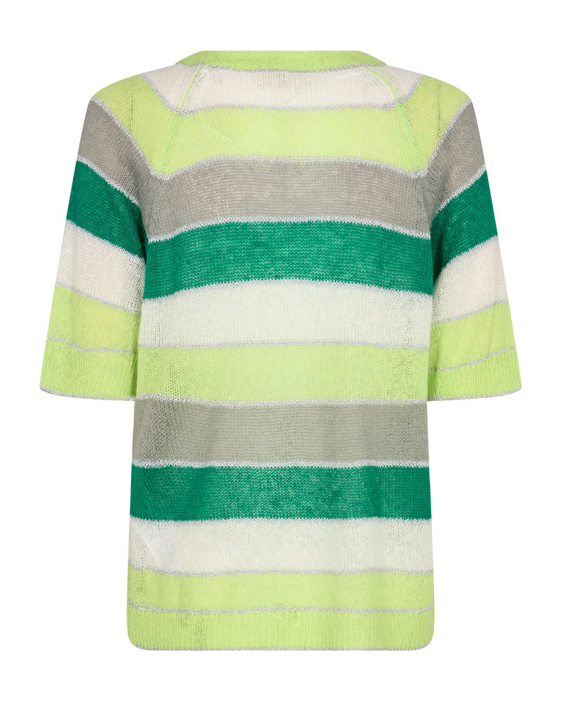 FQCLAIN - BLOUSE WITH SHIMMERY STRIPING - GREEN