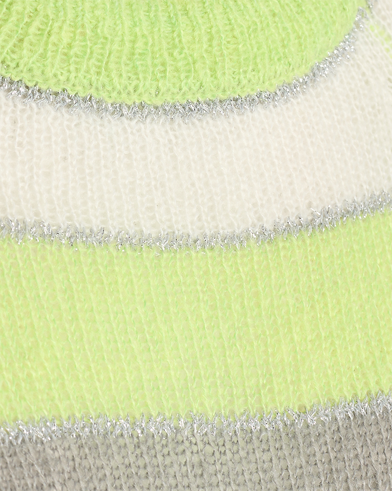 FQCLAIN - BLOUSE WITH SHIMMERY STRIPING - GREEN
