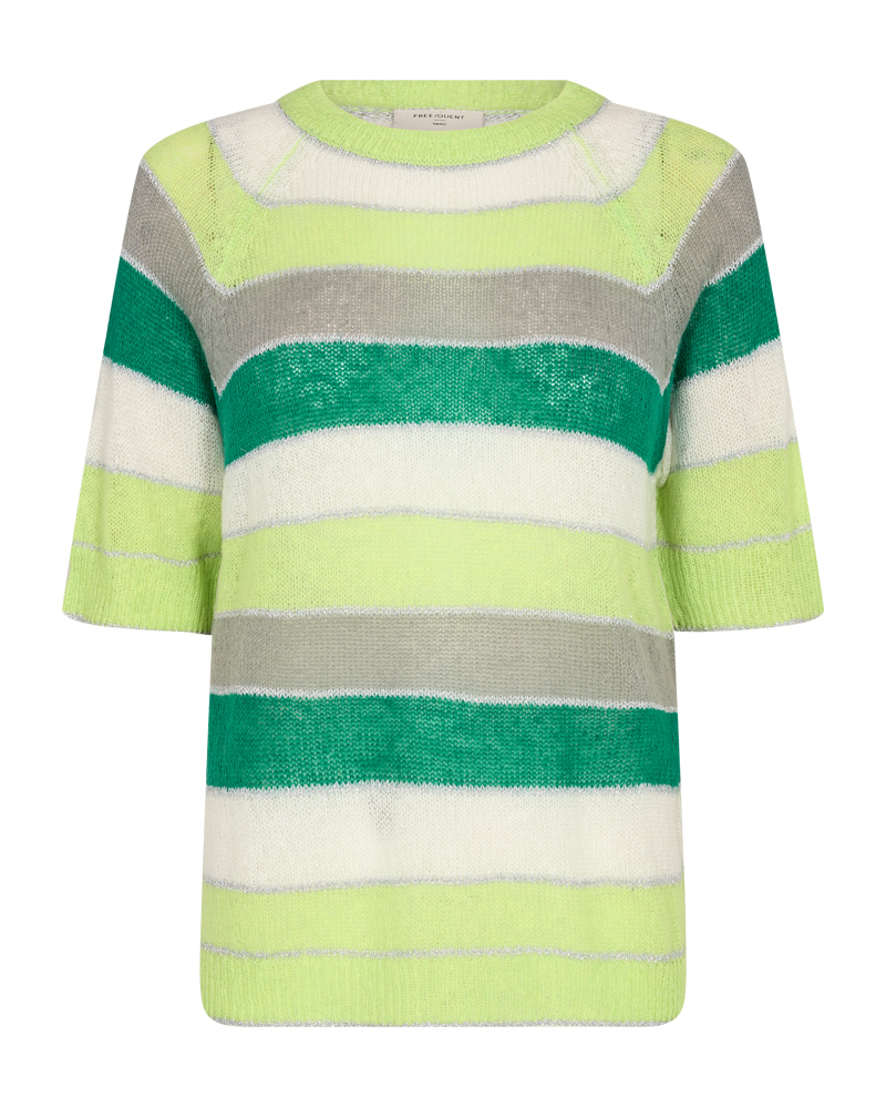 FQCLAIN - BLOUSE WITH SHIMMERY STRIPING - GREEN