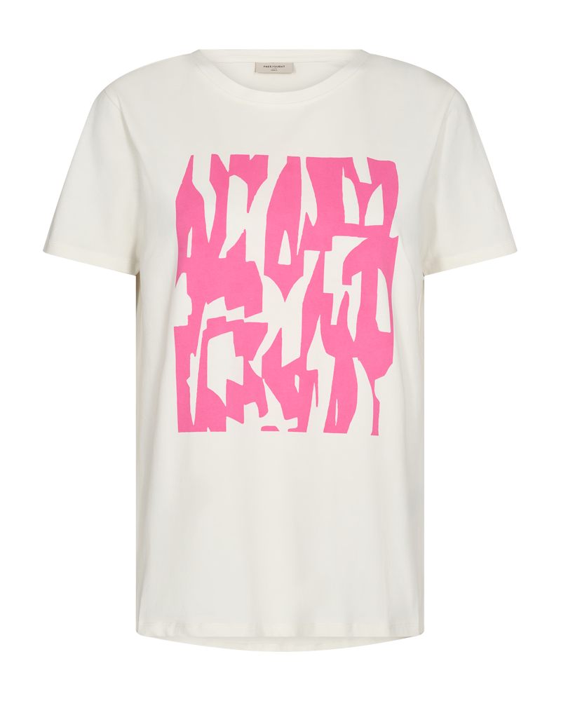 FQFENJAL - T-SHIRT WITH PRINT - ROSE