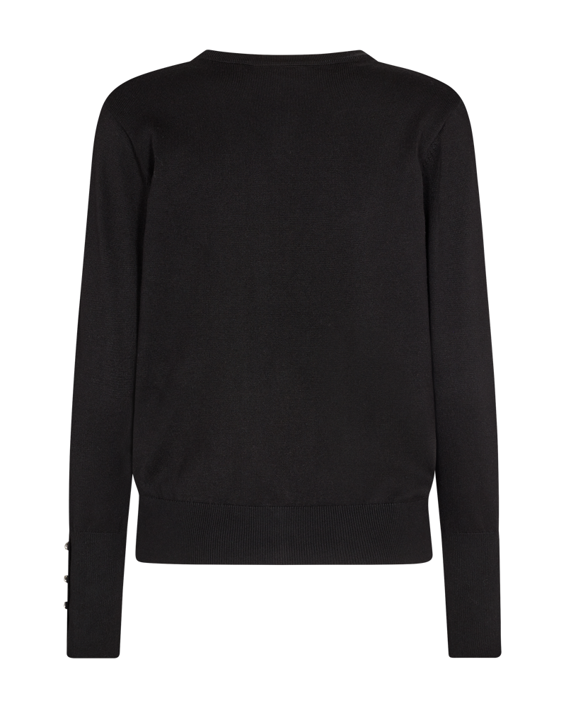 FQKATIE-CARDIGAN WITH BUTTONS - BLACK