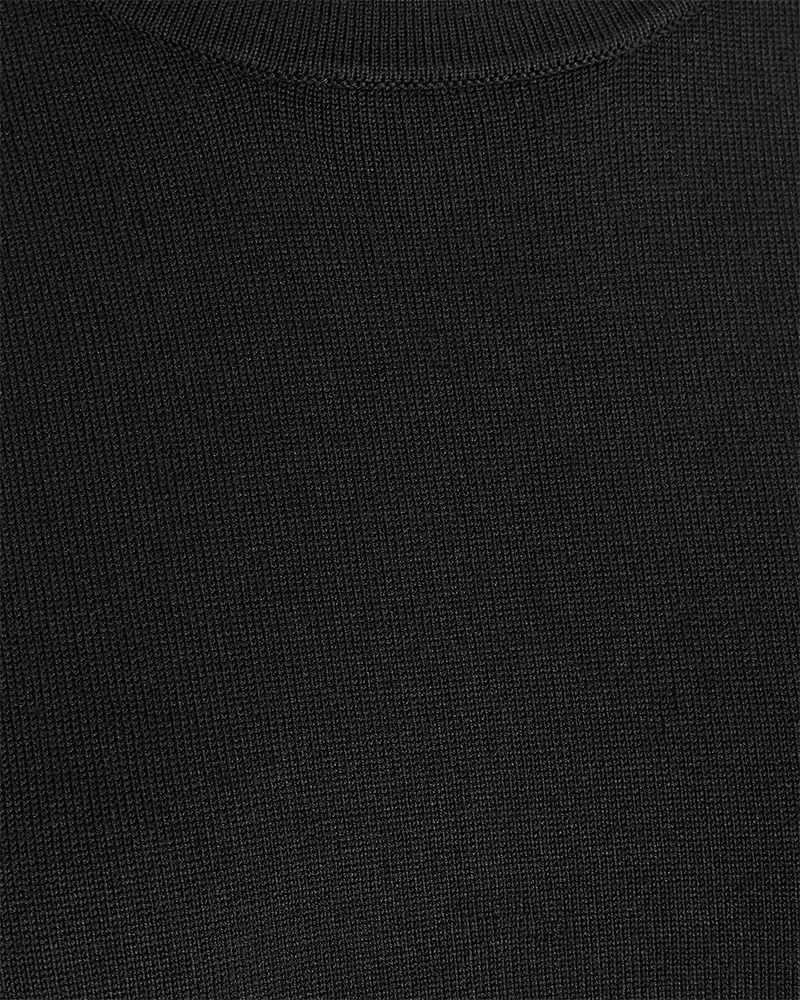 FQKATIE - PULLOVER WITH A ROUNDED NECKLINE - BLACK