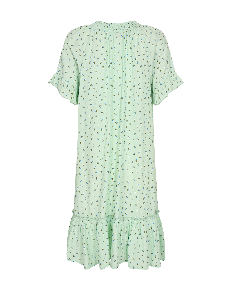 FQRALDA - DRESS WITH FLORAL PATTERN - BLUE