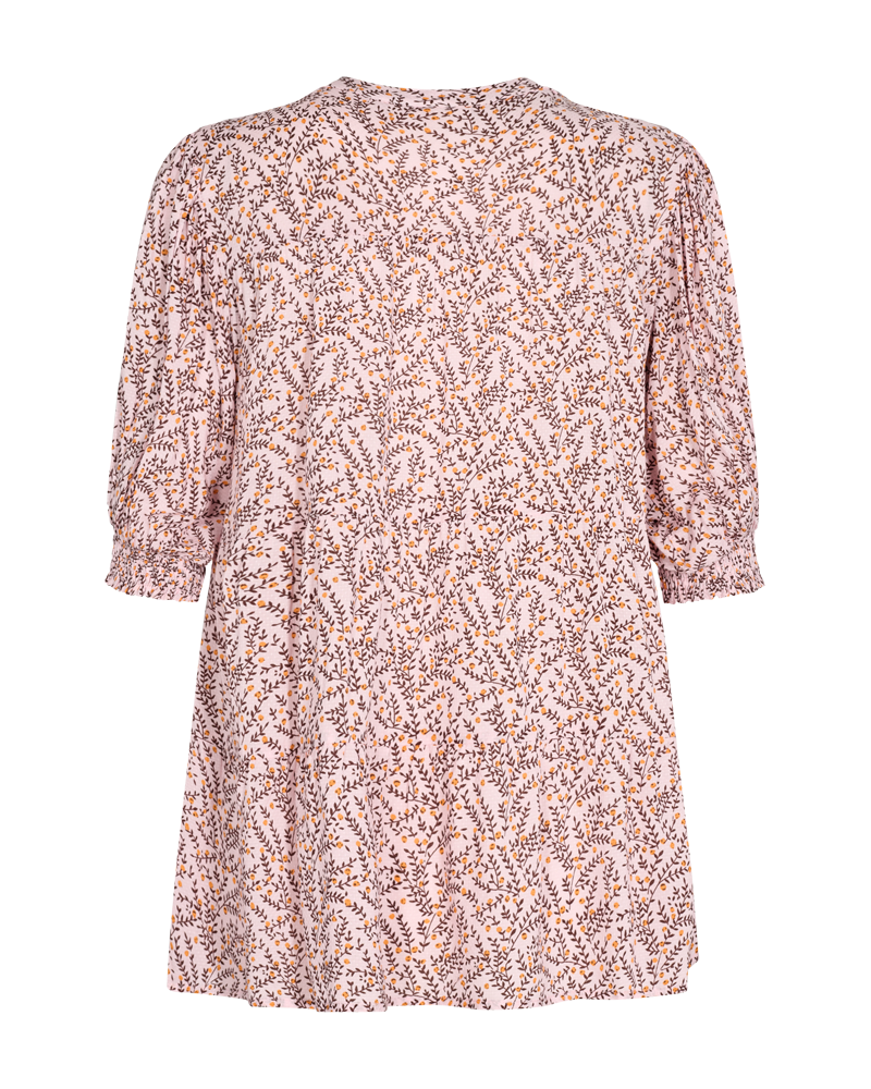 FQADNEY - BLOUSE WITH FLORAL PRINT - ORANGE