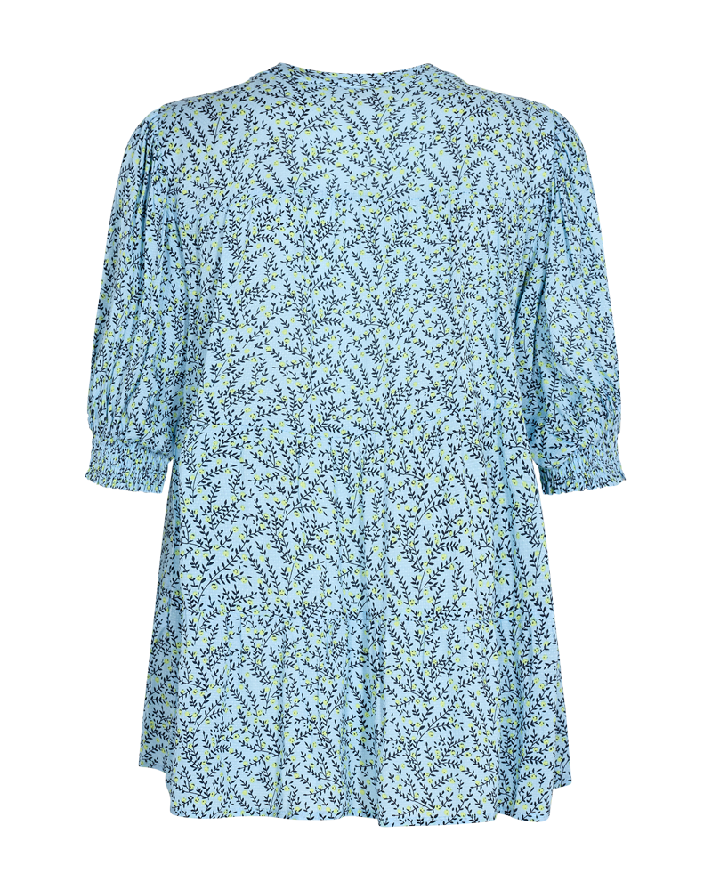 FQADNEY - BLOUSE WITH FLORAL PRINT - BLUE