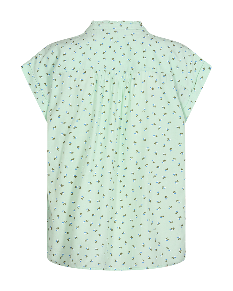 FQRALDA - BLOUSE WITH FLORAL PRINT - BLUE