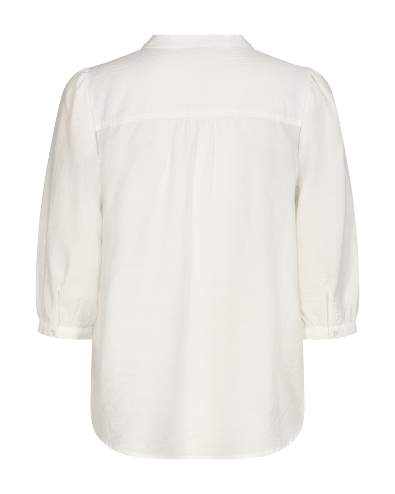 FQDRIVA - BLOUSE WITH HOLE PATTERN - WHITE