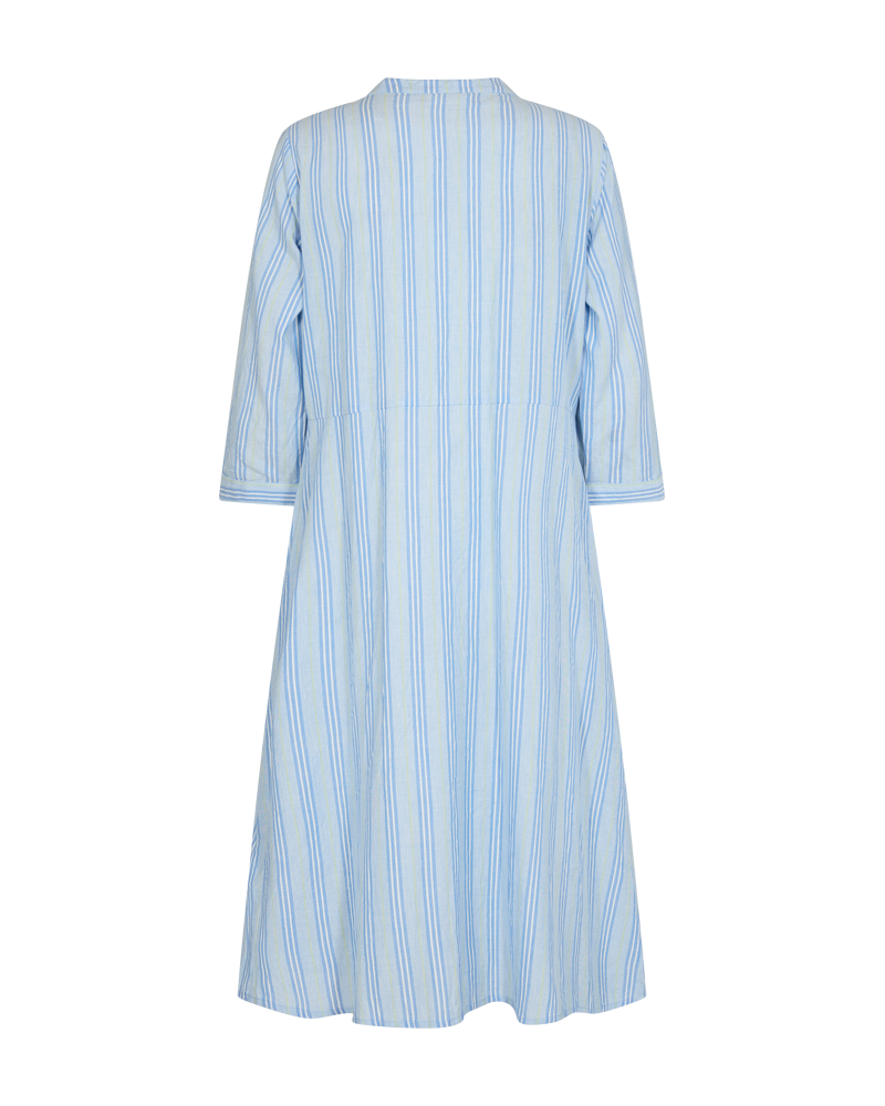 FQHOLAN - DRESS WITH STRIPES - BLUE AND WHITE