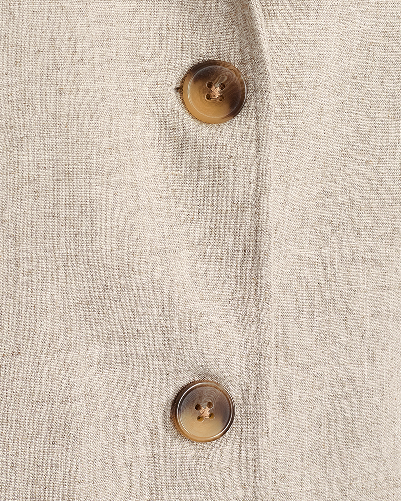 FQLUIGI - BLAZER IN LINEN BLEND - BEIGE